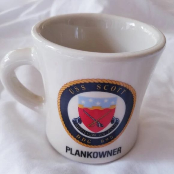 Vintage USS Scott (DDG-995) with Plank Owner and Brady Victor Diner Coffee Mug - Picture 6 of 6